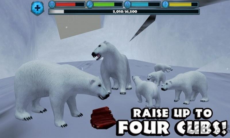 北极熊模拟器中文版(polarbearsim)下载,北极熊模拟器,休闲游戏,模拟游戏